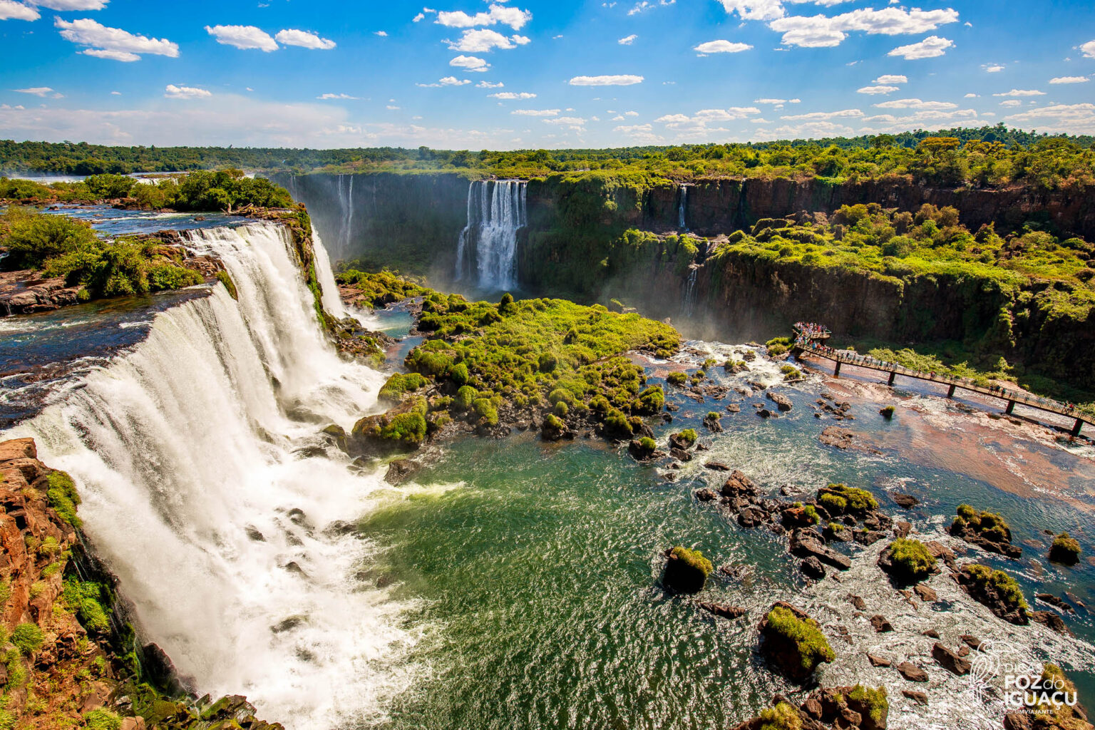 Cataratas do Iguaçu em dia ensolarado